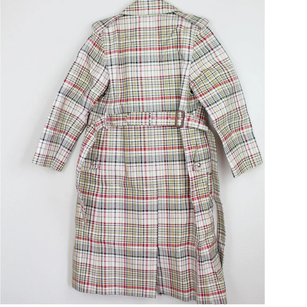 NWT Burberry Check Rain Trench Coat, US 4 - Picture 4 of 16